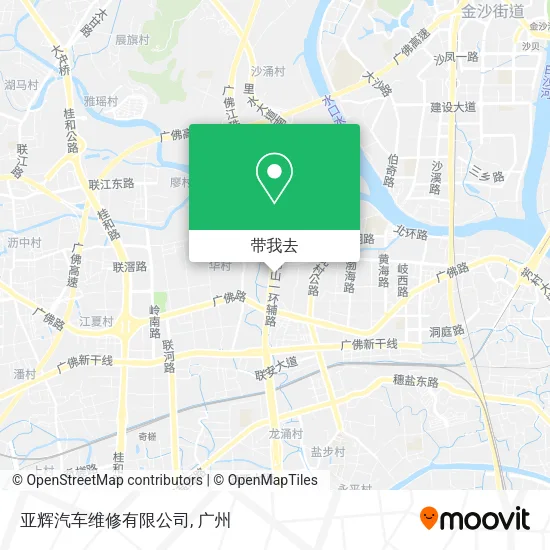 亚辉汽车维修有限公司地图