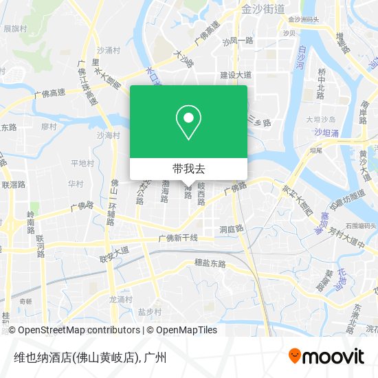 维也纳酒店(佛山黄岐店)地图