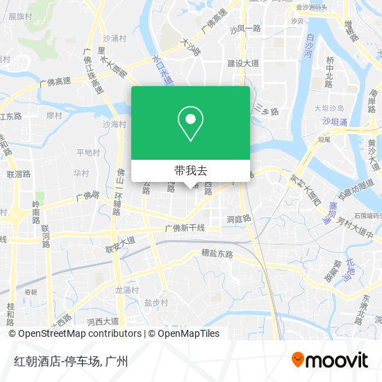 红朝酒店-停车场地图