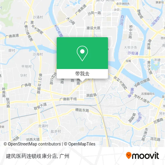 建民医药连锁歧康分店地图
