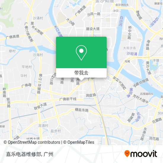 嘉乐电器维修部地图