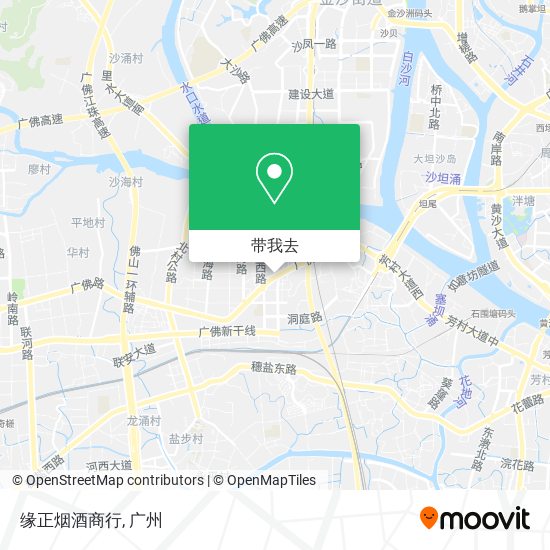 缘正烟酒商行地图