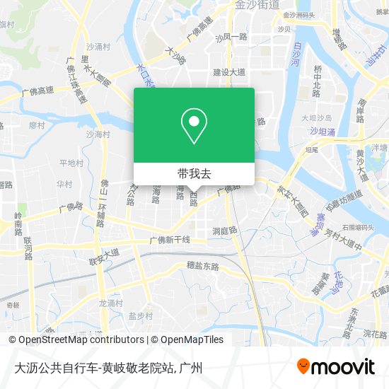 大沥公共自行车-黄岐敬老院站地图