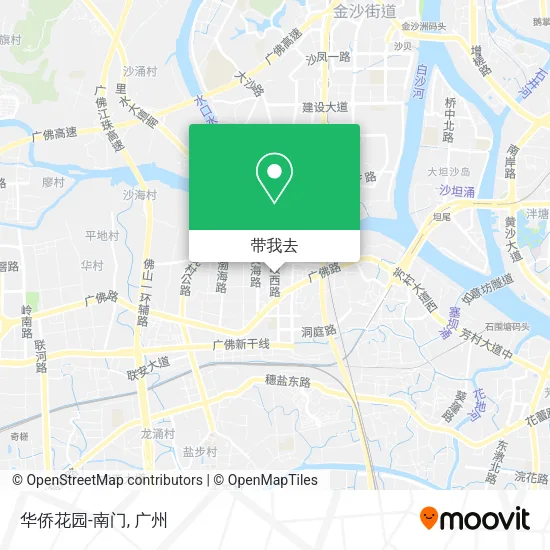 华侨花园-南门地图