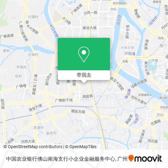 中国农业银行佛山南海支行小企业金融服务中心地图