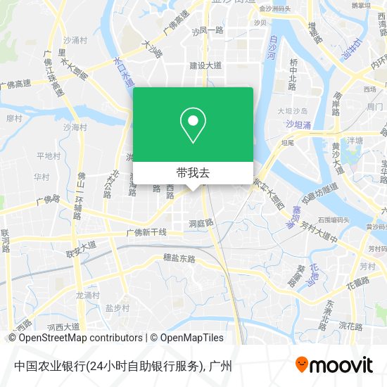中国农业银行(24小时自助银行服务)地图