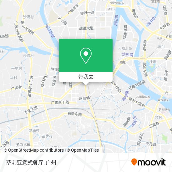 萨莉亚意式餐厅地图