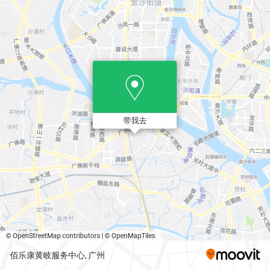 佰乐康黄岐服务中心地图