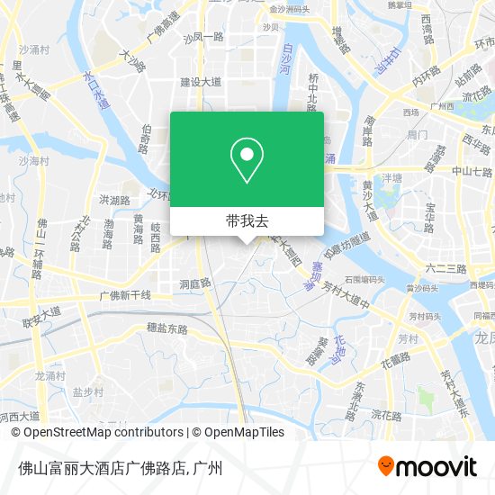 佛山富丽大酒店广佛路店地图