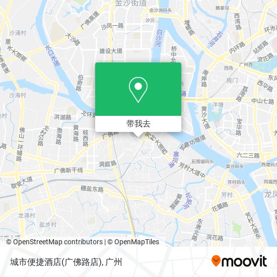 城市便捷酒店(广佛路店)地图