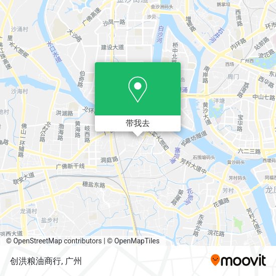 创洪粮油商行地图
