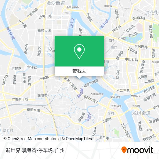 新世界·凯粤湾-停车场地图
