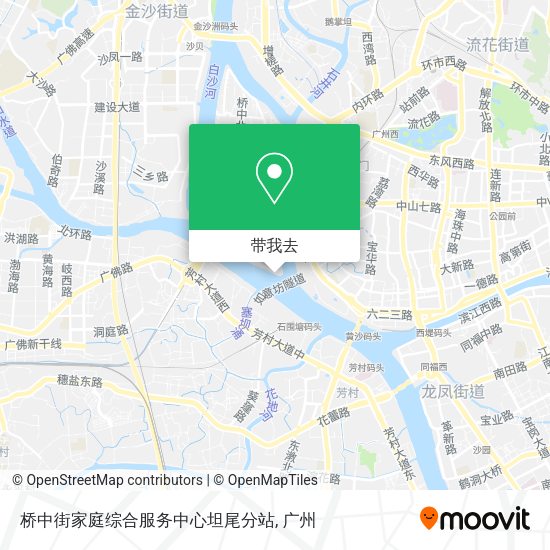 桥中街家庭综合服务中心坦尾分站地图