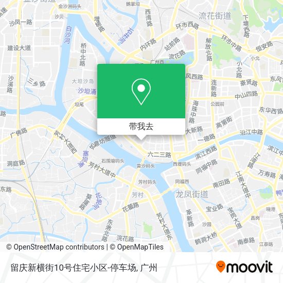 留庆新横街10号住宅小区-停车场地图
