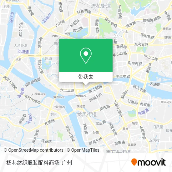 杨巷纺织服装配料商场地图