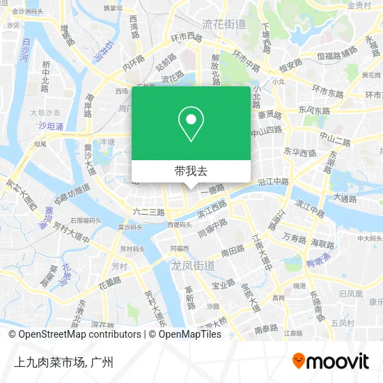 上九肉菜市场地图