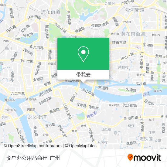 悦星办公用品商行地图