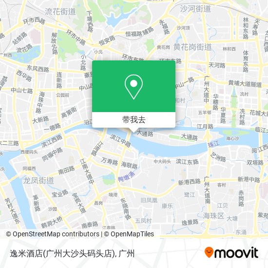 逸米酒店(广州大沙头码头店)地图
