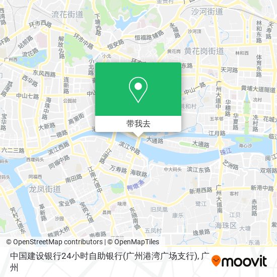 中国建设银行24小时自助银行(广州港湾广场支行)地图