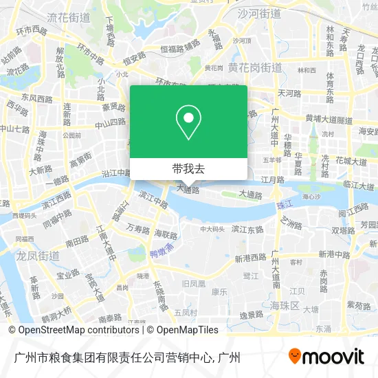 广州市粮食集团有限责任公司营销中心地图