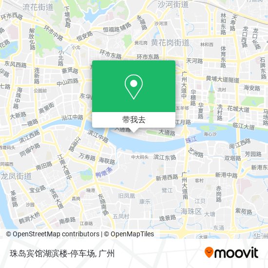 珠岛宾馆湖滨楼-停车场地图