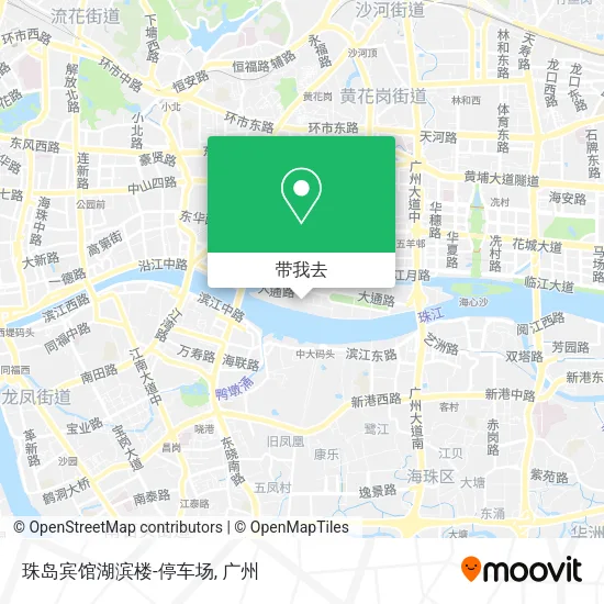 珠岛宾馆湖滨楼-停车场地图