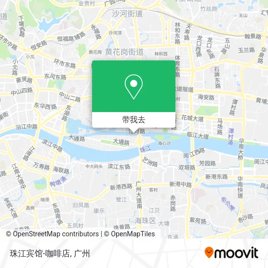 珠江宾馆-咖啡店地图