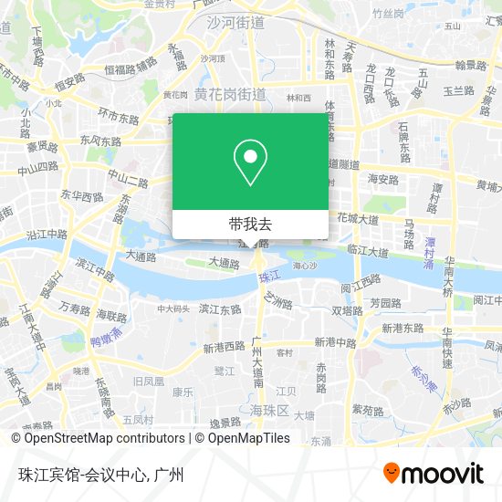 珠江宾馆-会议中心地图