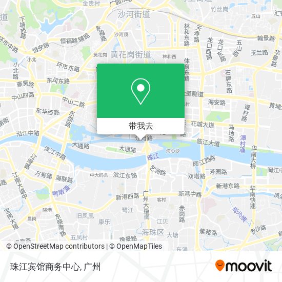 珠江宾馆商务中心地图