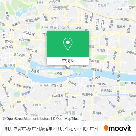 明月农贸市场(广州海运集团明月住宅小区北)地图
