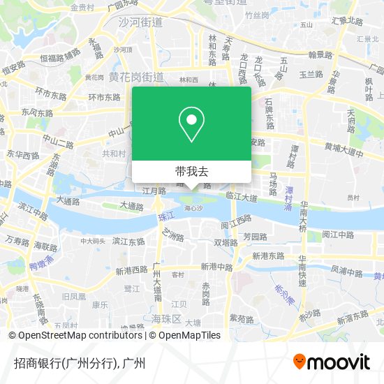 招商银行(广州分行)地图