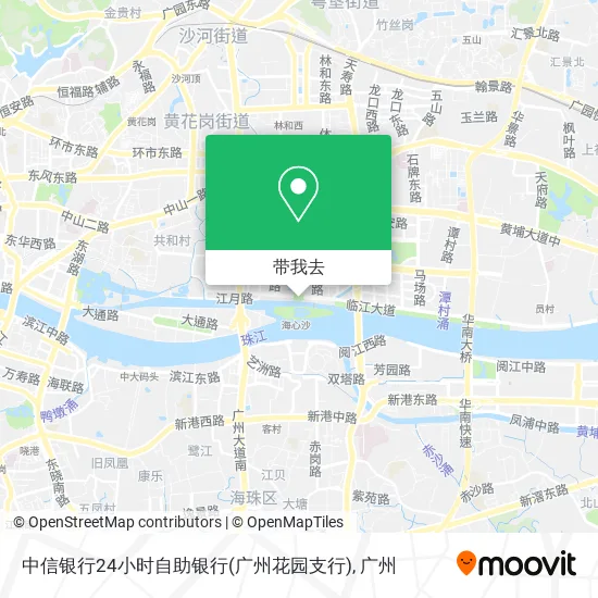 中信银行24小时自助银行(广州花园支行)地图