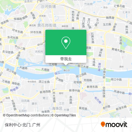 保利中心-北门地图