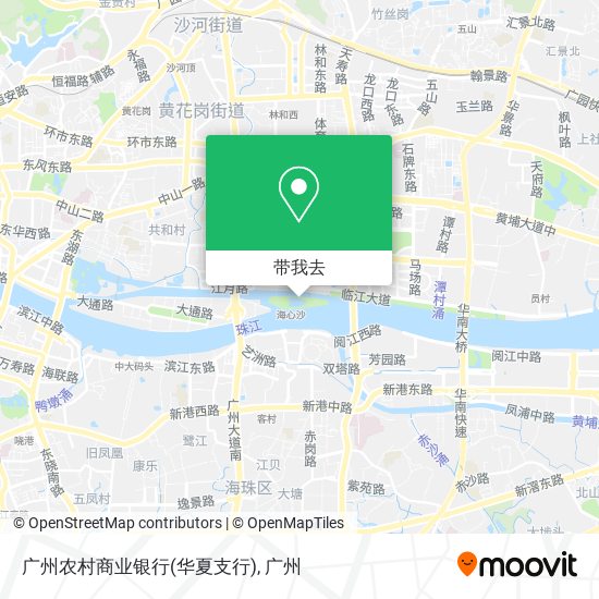 广州农村商业银行(华夏支行)地图