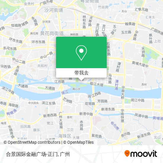 合景国际金融广场-正门地图