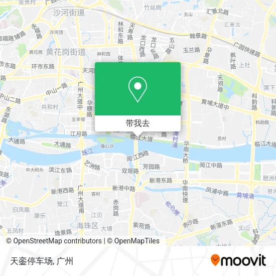 天銮停车场地图
