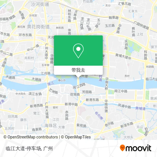 临江大道-停车场地图
