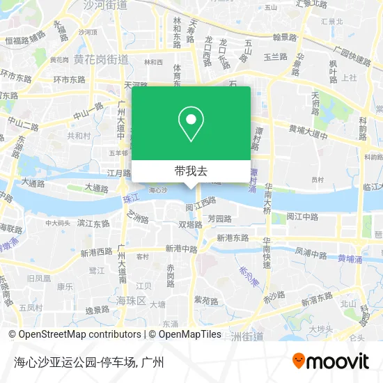 海心沙亚运公园-停车场地图