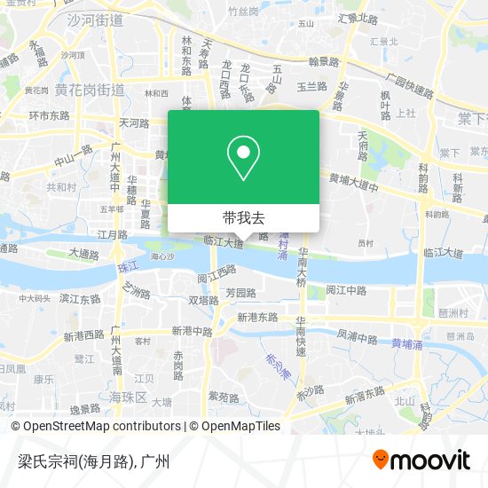 梁氏宗祠(海月路)地图