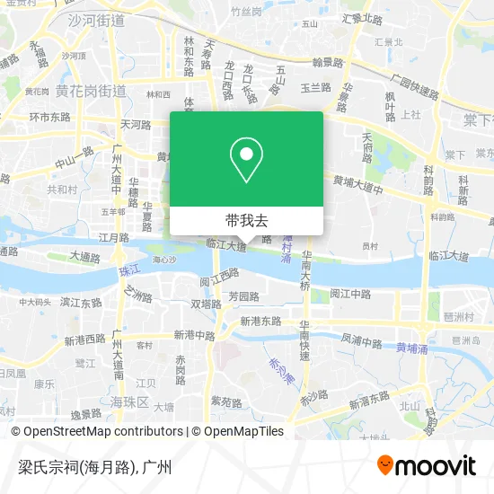 梁氏宗祠(海月路)地图