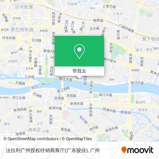 法拉利广州授权经销商展厅(广东骏佳)地图