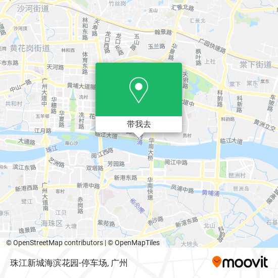 珠江新城海滨花园-停车场地图