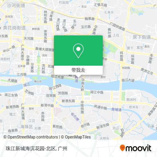 珠江新城海滨花园-北区地图