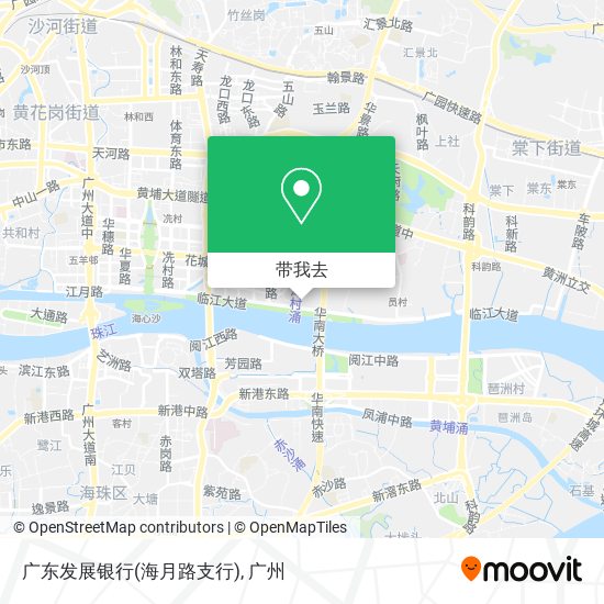 广东发展银行(海月路支行)地图