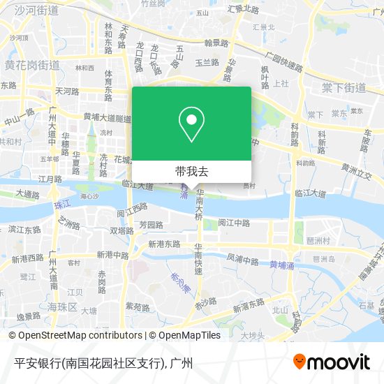 平安银行(南国花园社区支行)地图