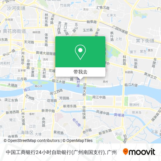 中国工商银行24小时自助银行(广州南国支行)地图