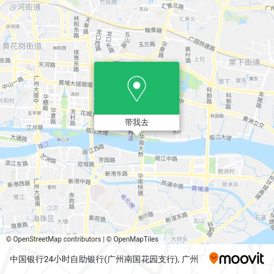 中国银行24小时自助银行(广州南国花园支行)地图