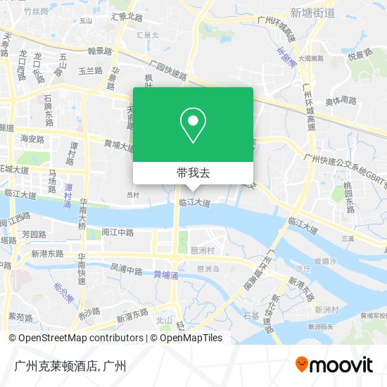广州克莱顿酒店地图