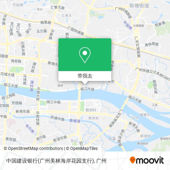 中国建设银行(广州美林海岸花园支行)地图