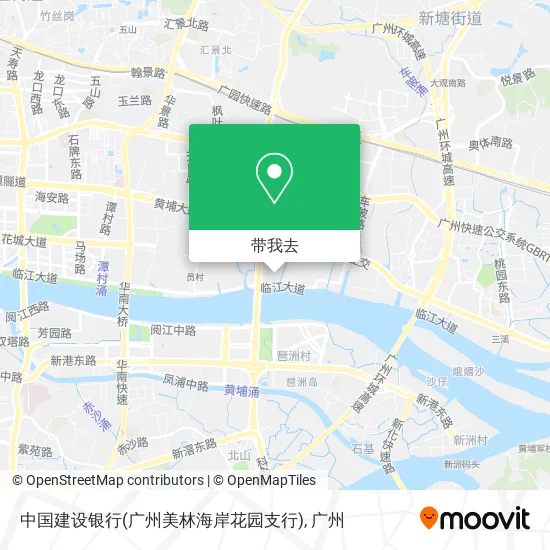 中国建设银行(广州美林海岸花园支行)地图